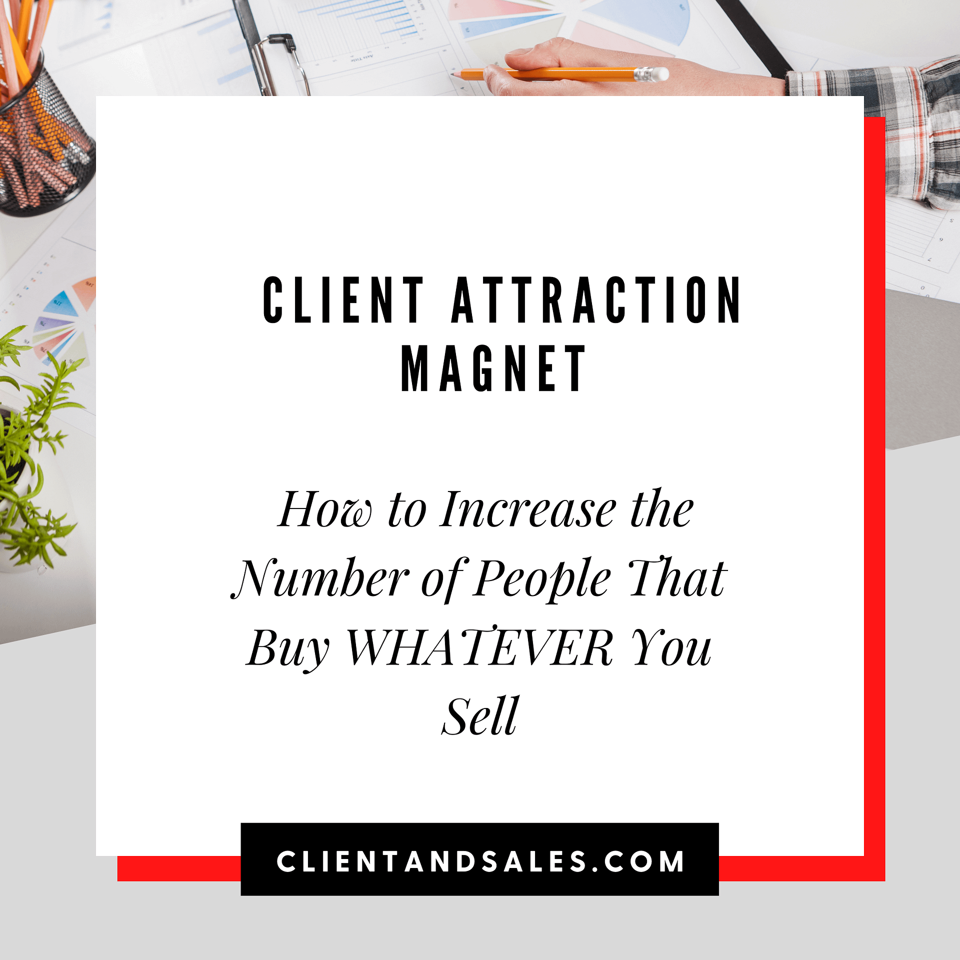 Client Attraction Magnet: How To CONVINCE ANYBODY To BUY What You Sell EASILY. Non-Stop.